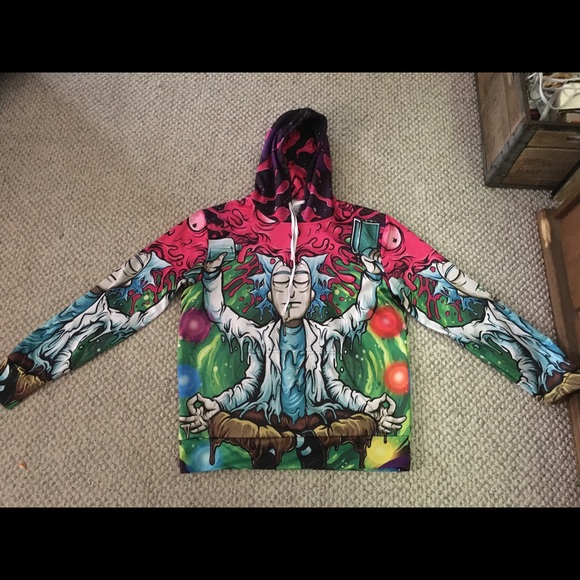 “Woke Rick” psychedelic hoodie - Picture 1 of 2